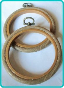 3" wood effect flexi hoops for crafting.