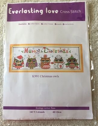 Where to buy Merry Xmas, Christmas Owls counted cross stitch kits? 