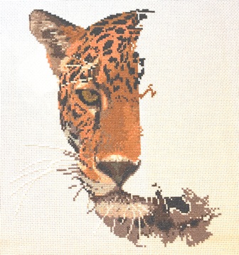 Graeme Ross big cat cross stitch pattern designs.