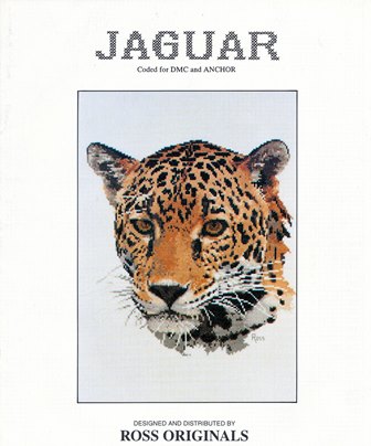 Ross originals Jaguar cross stitch pattern.