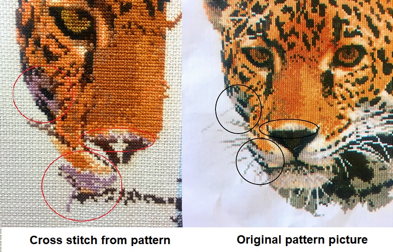 Big cat Cross Stitch patterns.