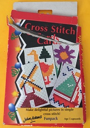 Pre-printed cross-stitch cards for children